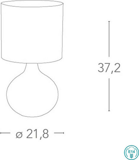 Fan Europe I-pulsar/l 35 Ceramic Table Lamp for Socket E14