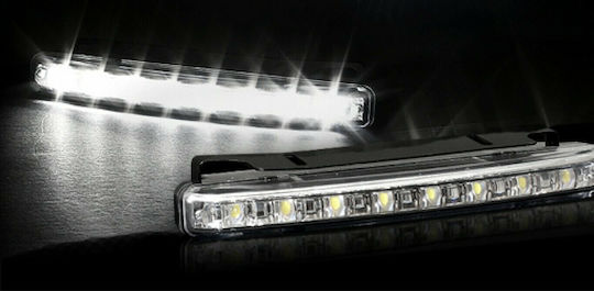 Daytime Running Lights Rectangle Waterproof Daytime Running Lamps Car LED Universal 12V 5W 15.6cm with White Lighting 2pcs MG50847