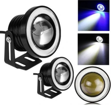 Waterproof LED Fog lights with DRL Universal 30W 6.4cm with White Lighting 2pcs