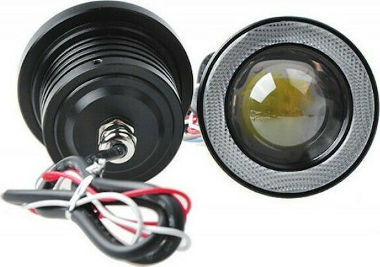 Waterproof LED Fog lights with DRL Universal 30W 6.4cm with White Lighting 2pcs