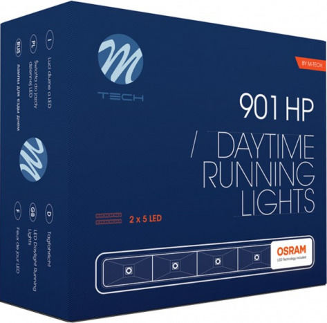 M-Tech Lămpi de funcționare pe timp de zi Auto în formă de Bară LED Universal 12V 1W 16.8cm 2buc