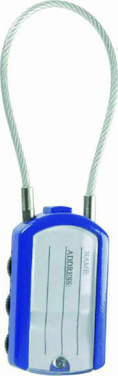 Master Lock Steel Padlock with Cable Combination Various Colors Label 30mm Black 1pcs