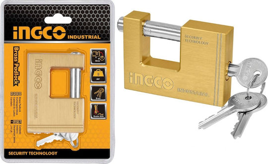 Ingco Steel Padlock Monoblock with Key 90mm 1pcs