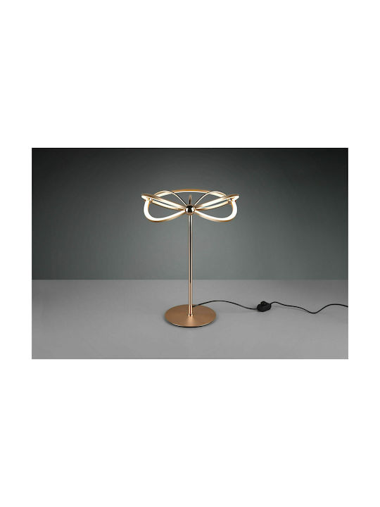 Trio Lighting Charivari Μεταλλικό Πορτατίφ LED με Χάλκινη Βάση