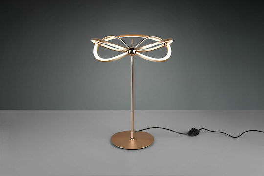 Trio Lighting Charivari Metal Table Lamp LED with Copper Base