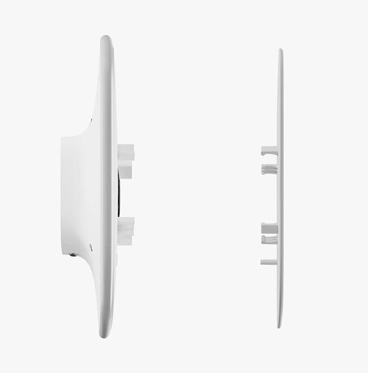 Ajax Systems Brandplate Κάλυμμα Περιφερειακών Συστημάτων Συναγερμού Brandplate για StreetSiren DoubleDeck Λευκό