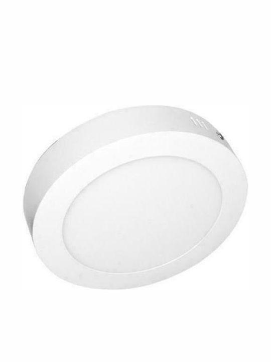 Aca Кръгла На открито LED Панел 18W с Студено бяло Светлина 6500К 22.5см.