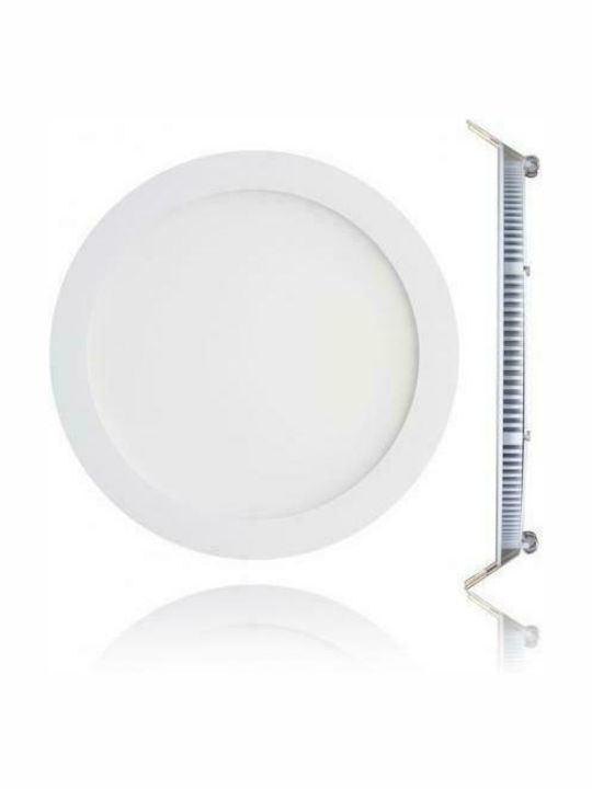 Lucas Rund Vertieft LED Panel 18W mit Natürliches Weiß Licht 4000K