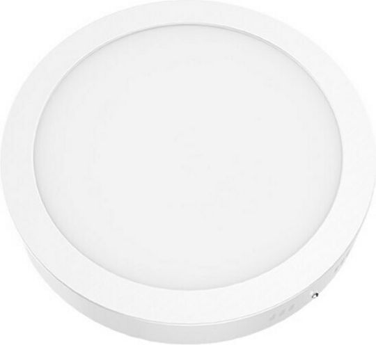 Aca Στρογγυλό Εξωτερικό LED Panel 24W με Ψυχρό Λευκό Φως 6500K 30εκ.
