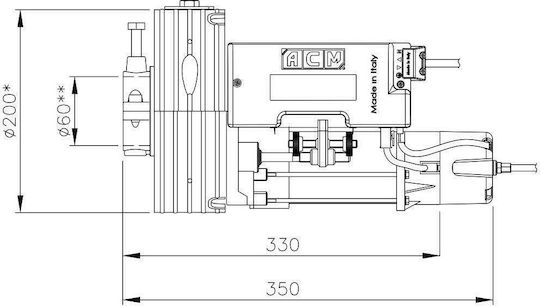 ACM Overhead Garage Door Motor Unititan E-HR up to 170kg G-00368