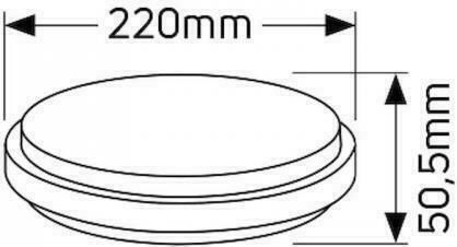 Geyer Rund Draußen LED Panel 18W mit Warmes Weiß Licht 3000K