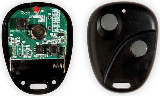 Profelmnet 2-Channel Garage Door Remote Control with Rolling Code 433MHz