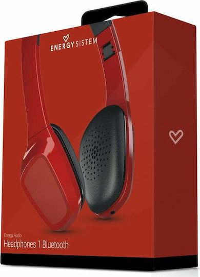 Energy Sistem 1 Bluetooth Безжични Bluetooth Over Ear Слушалки с 8 часа Работа Червени