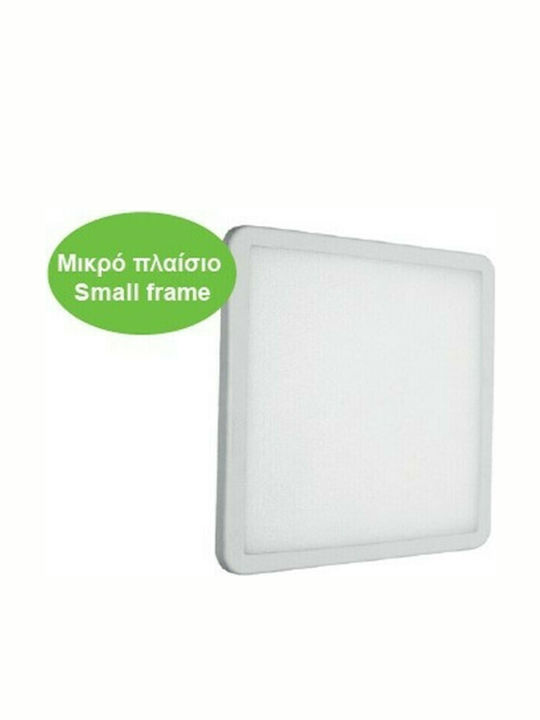Aca Квадрат Вграден LED Панел 19W с Неутрално бяло Светлина 4000К 23x23см.