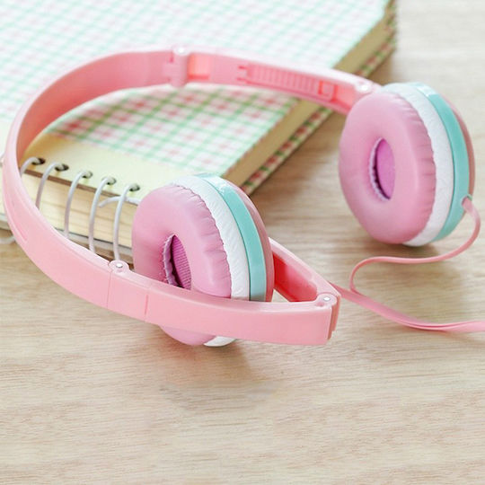 GJ-04 Cu fir Pentru copii On Ear Căști Roz