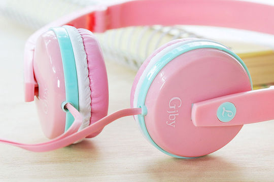 GJ-04 Cu fir Pentru copii On Ear Căști Roz