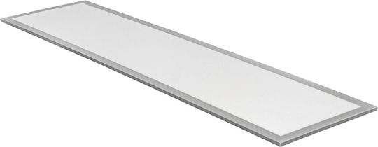Adeleq Παραλληλόγραμμο Κρεμαστό LED Panel 50W με Φυσικό Λευκό Φως 4000K 120x30εκ.