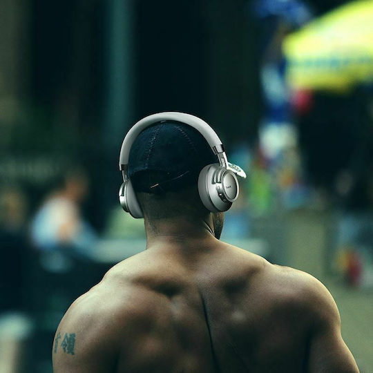 Havit F9 Ασύρματα Bluetooth On Ear Ακουστικά με 13 ώρες Λειτουργίας Μαύρα / Ασημί
