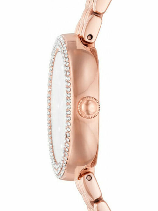 Emporio Armani Rosa Damen Uhr mit Rose Gold Metallarmband