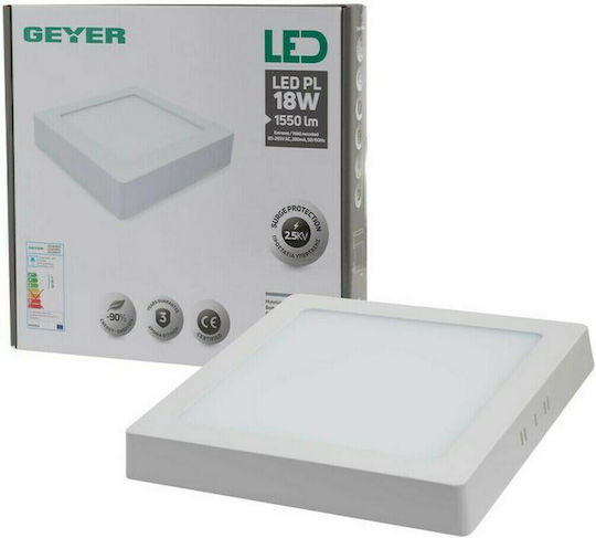 Geyer Platz Draußen LED Panel 18W mit Natürliches Weiß Licht 4000K