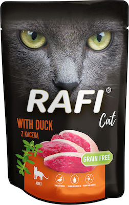 Dolina Noteci Rafi Cat Adult Nasses Katzenfutter für Katze in Beutel mit Ente 5x100gr