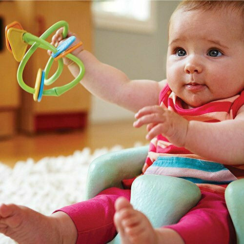 Green Toys Дрънкалка за дъвчене за никнене на зъби от пластмаса за 0 за електронен магазин в категорията "Гризалки и облекчение при изрязване на зъби"