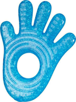 Munchkin Fun Ice Hand Beißring für Zahnen mit Gel aus Silikon für 0 m+ Blaue Hand 1Stück