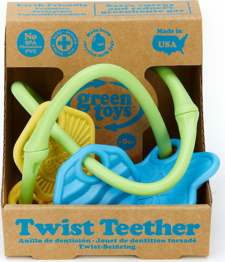 Green Toys Дрънкалка за дъвчене за никнене на зъби от пластмаса за 0 за електронен магазин в категорията "Гризалки и облекчение при изрязване на зъби"