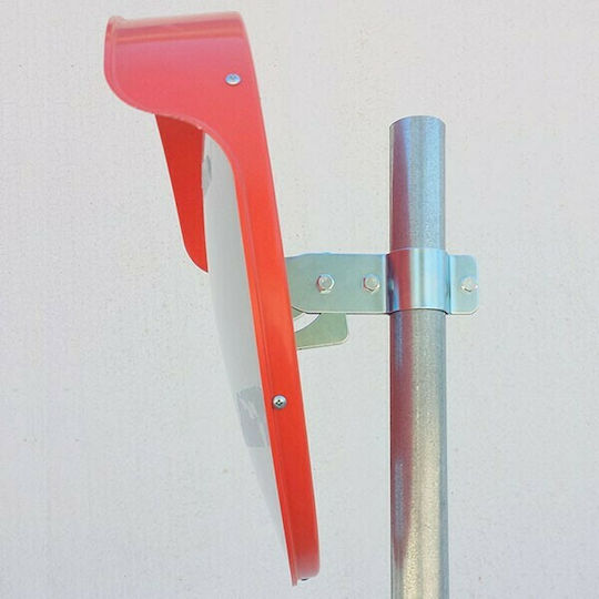 Doorado Traffic Mirror 45cm Made of Plastic in Red Colour