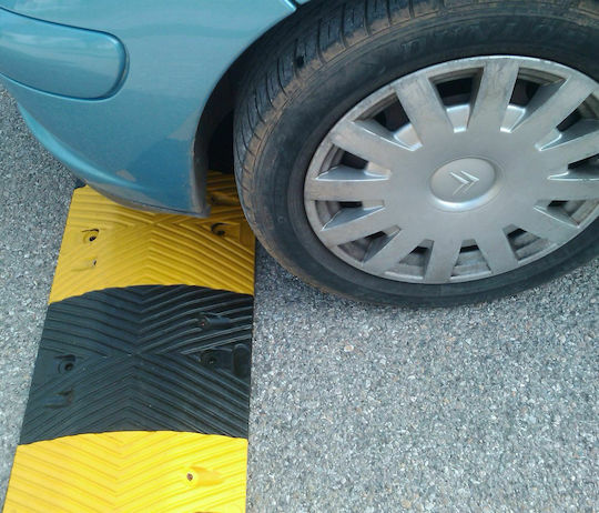 Doorado Medium Road Protector Ramp Yellow-Black With Width 5cm