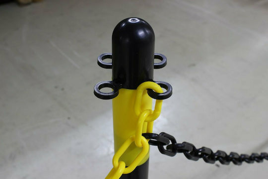 Next Systems Stâlp de semnalizare Galben/Negru din Plastic cu Înălțimea de 90cm