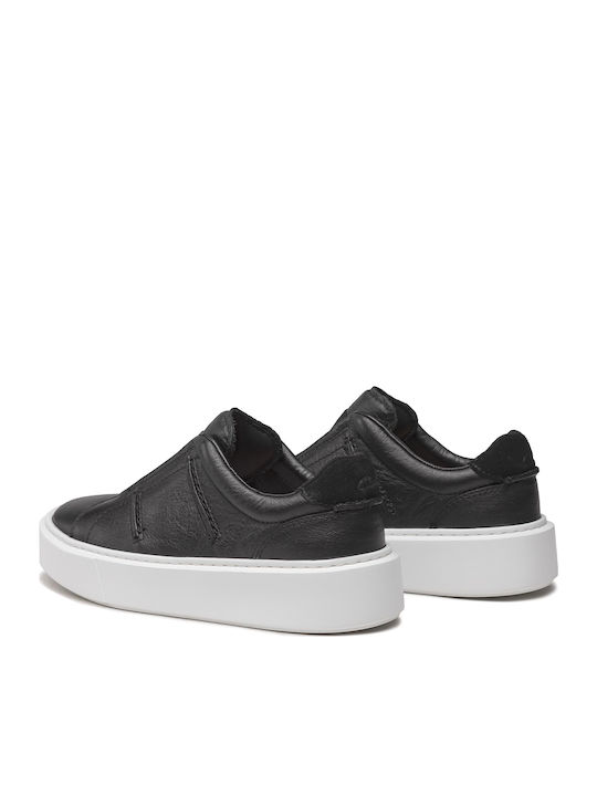 Hero Lite Lace Ανατομικά Γυναικεία Slip-On Δερμάτινα Μαύρα