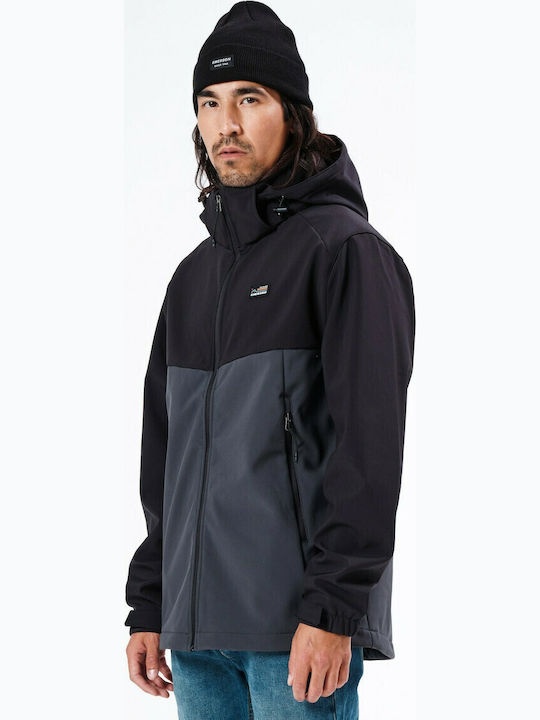 Jacket Waterproof and Windproof Dark Grey / Black