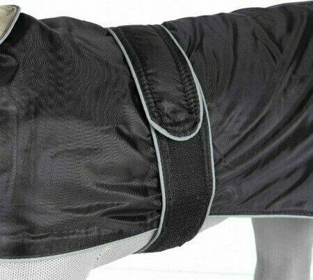 Trixie Orleans Black Fleece / Waterproof Dog Coat with 70cm Back Length
