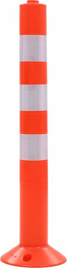vidaXL Plastic Traffic Columns Orange H75cm 5pcs
