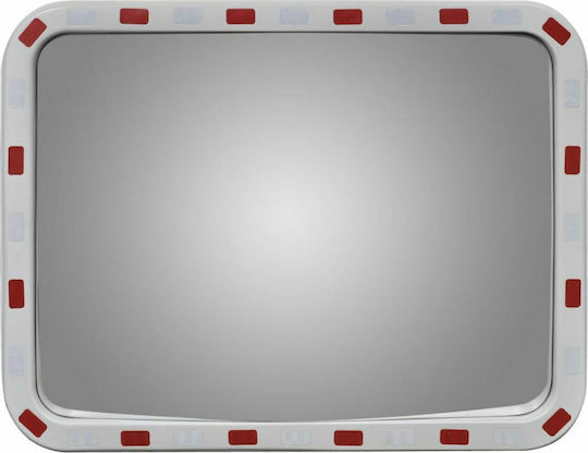 vidaXL Traffic Mirror 60cm Made of Plastic in White Colour