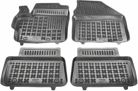 Rezaw Plast Set Covorașe Față și Spate Tip Tavă 4buc din Furtun pentru Toyota Yaris 2019+ Negre
