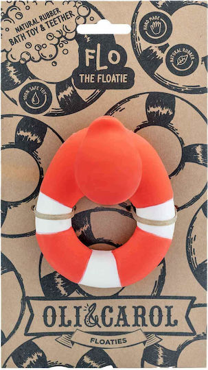 Oli&Carol Flo The Floatie Μασητικός Κρίκος Οδοντοφυΐας από Καουτσούκ για 3 m+