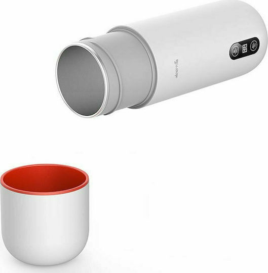 Deerma Hot Water Cup Ποτήρι Θερμός Ανοξείδωτο / Πλαστικό BPA Free 350ml Λευκό με Λαβή