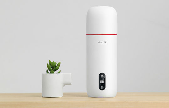 Deerma Hot Water Cup Ποτήρι Θερμός Ανοξείδωτο / Πλαστικό BPA Free 350ml Λευκό με Λαβή