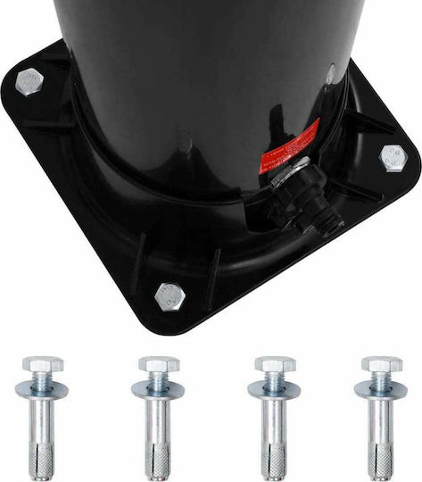 vidaXL Solar Pool Shower Made of PVC Black
