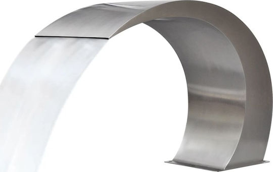 vidaXL Pool Waterfall made of Stainless Steel 45x30x60cm Silver