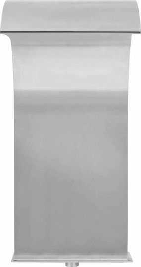 vidaXL Pool Waterfall made of Stainless Steel 65x30x45cm Silver