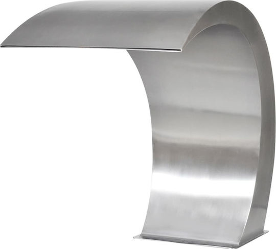 vidaXL Pool Waterfall made of Stainless Steel 45x30x60cm Silver
