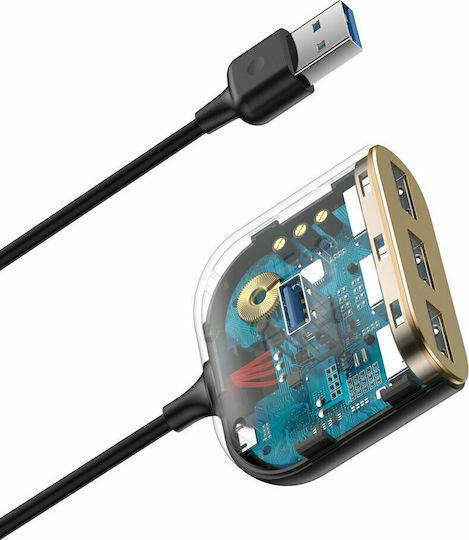 Baseus Square Hub 4 Ports USB 3.0 with USB-A Connection