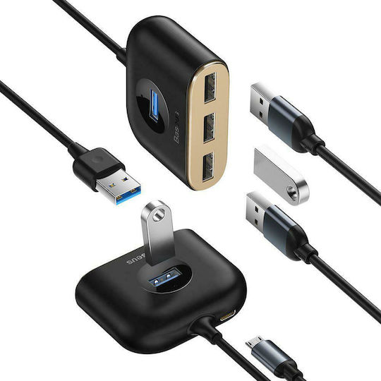Baseus Square Hub 4 Ports USB 3.0 with USB-A Connection