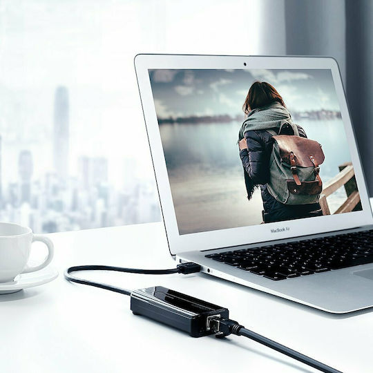 Ugreen 3-Port USB 3.0 Hub with USB-A / Ethernet Connection