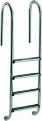 Astral Pool Stainless Steel Pool Ladder Muro Standard with 5 Side Steps 210x40cm