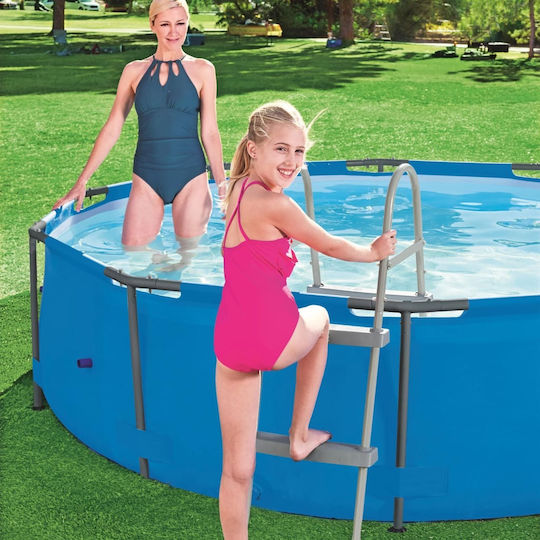 Bestway Стълба За Басейн От Пластмаса 112x84x66см