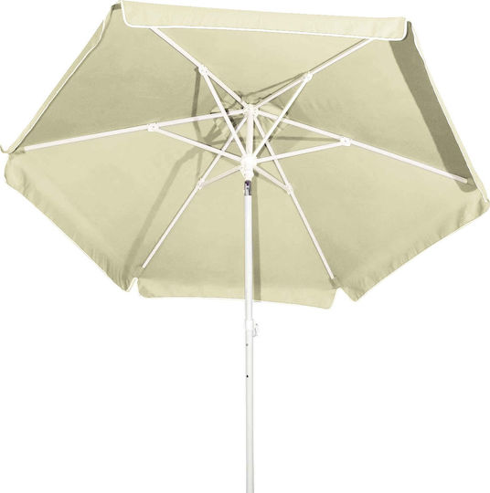 Umbrelă Metalică Albă Ecru 2x2m Ecru